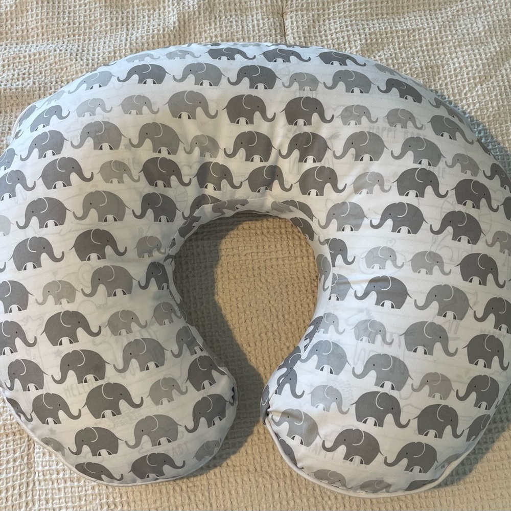 Elephant Print Nursing Pillow
